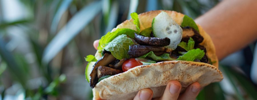 Brochettes de champignons végétaliens